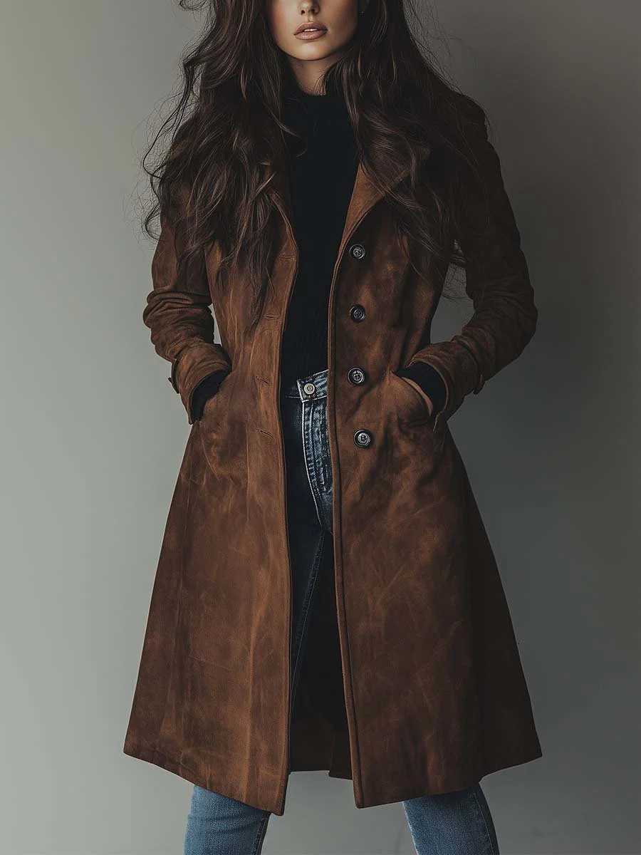 Vintage | Trenchcoat i mocka