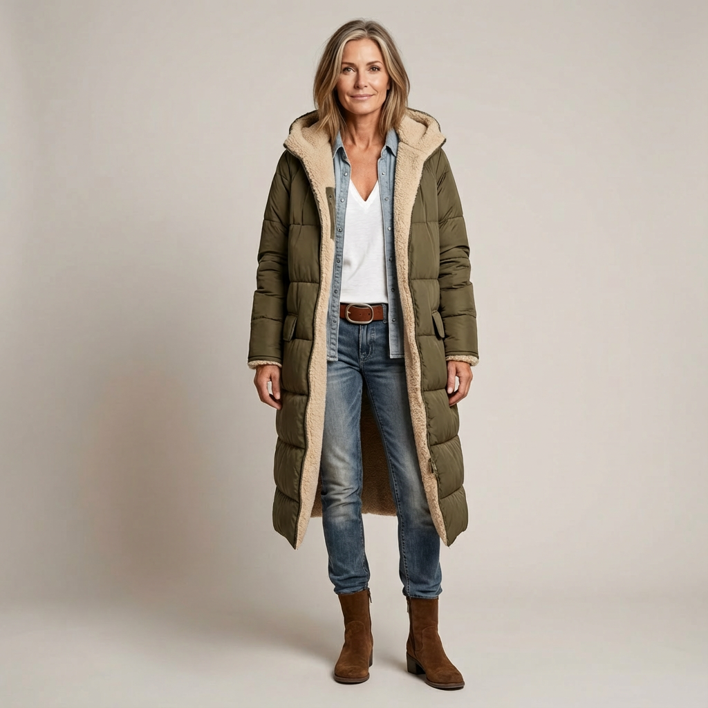 Amelia | Elegant vändbar kappa