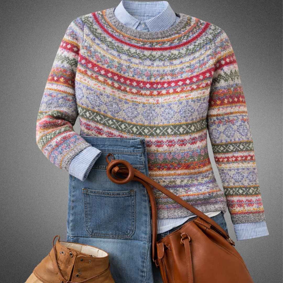 Hannah | Heritage Nordic Stickad Tröja